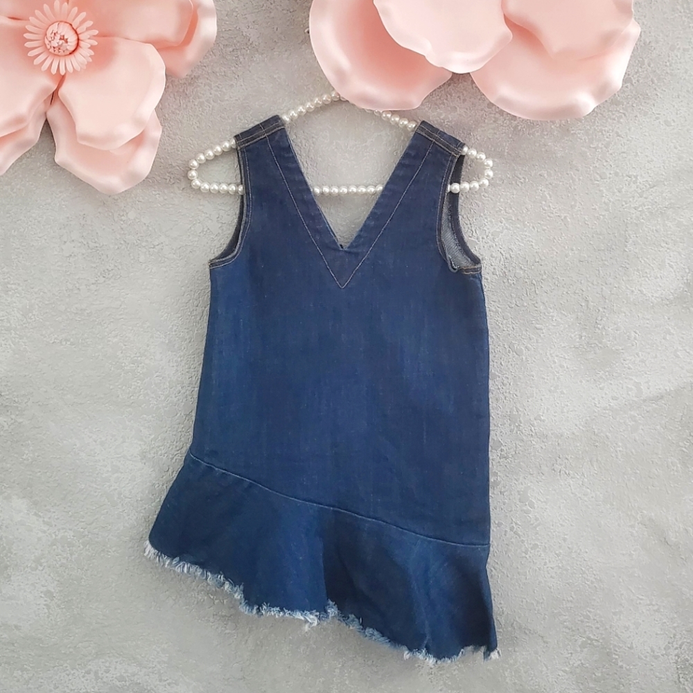 Deux de bebe toddler denim tunic dress